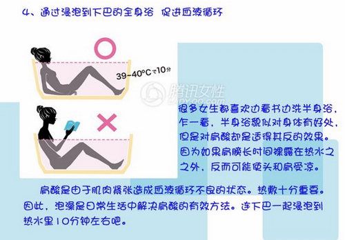 通过浸泡到下巴的全身浴 促进血液循环